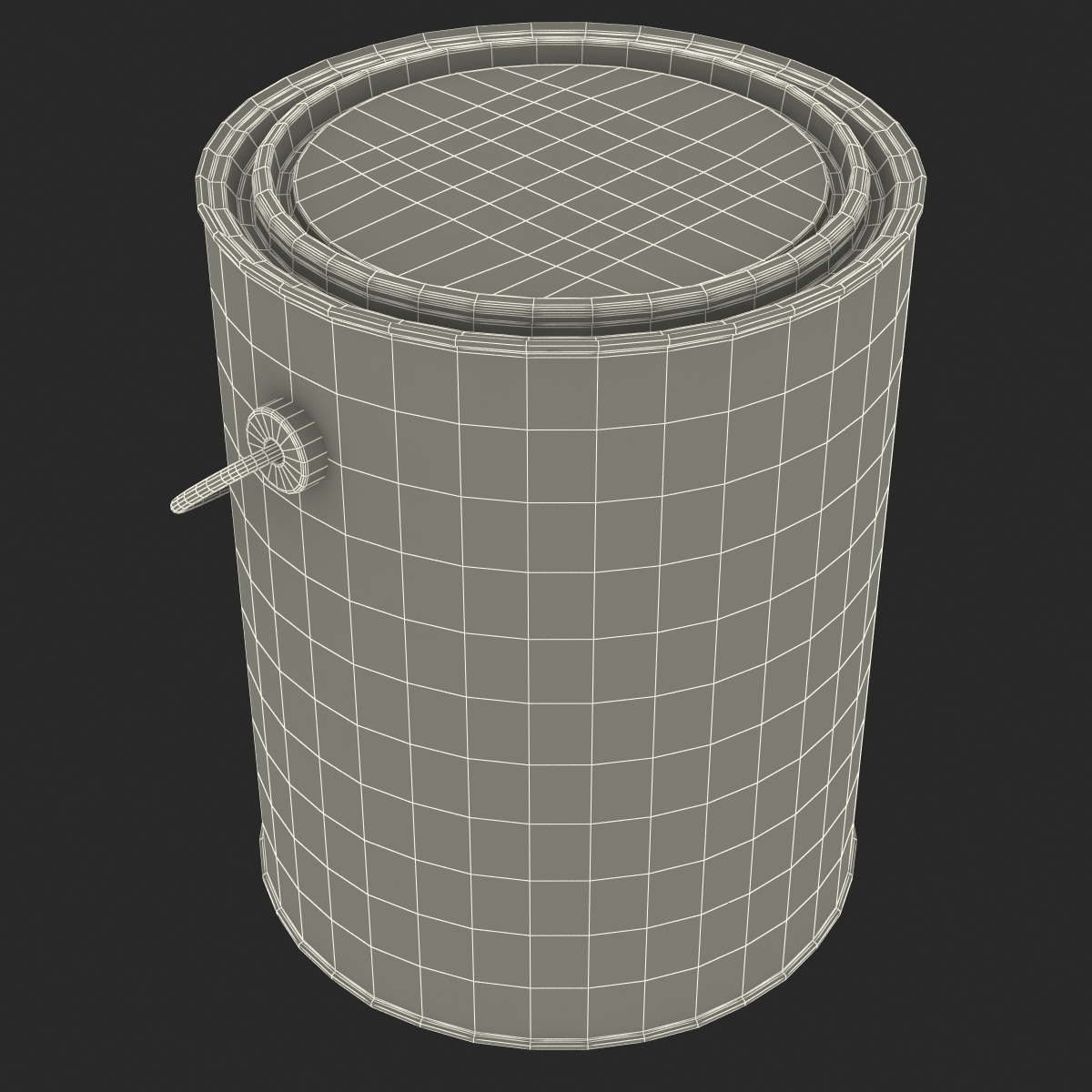 3D Closed Paint Can