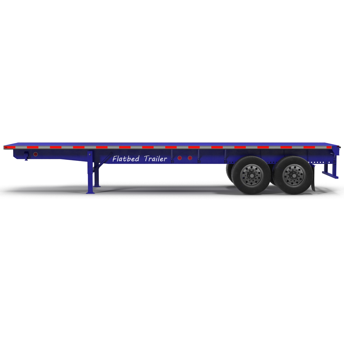 3D Flatbed Trailer Generic model