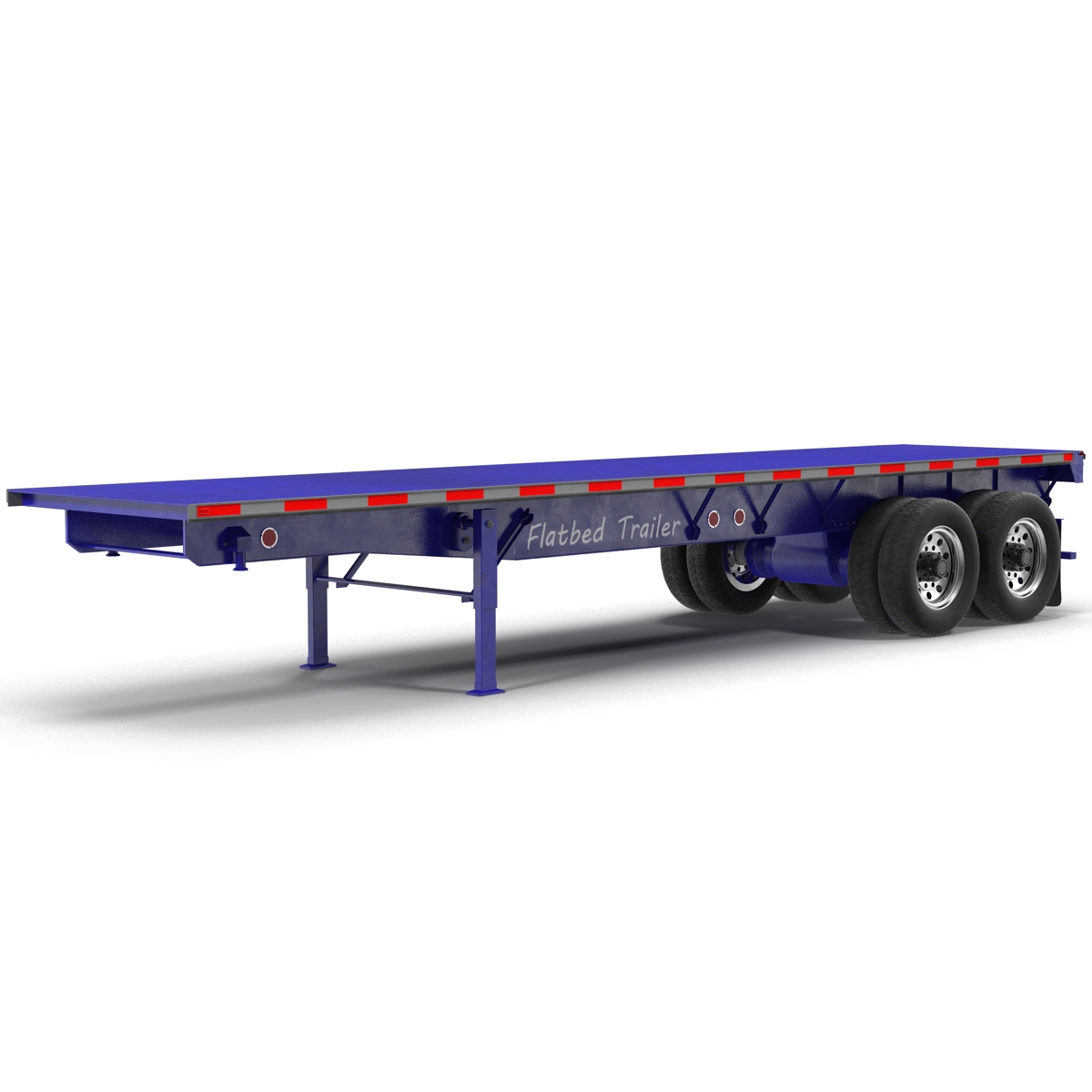 3D Flatbed Trailer Generic model