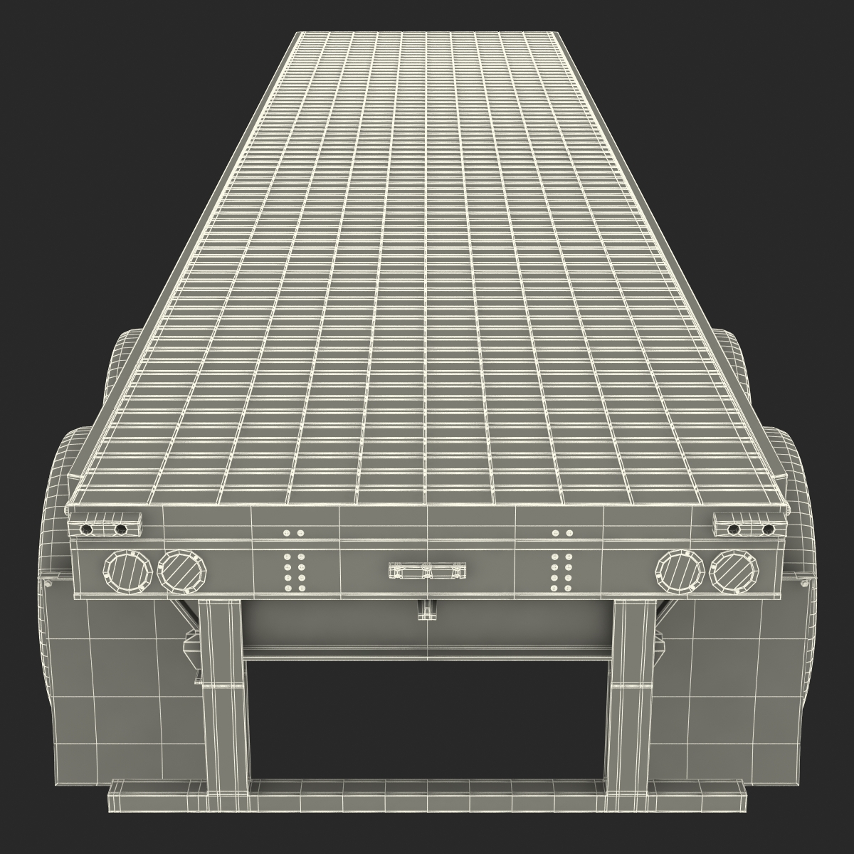 3D Flatbed Trailer Generic model