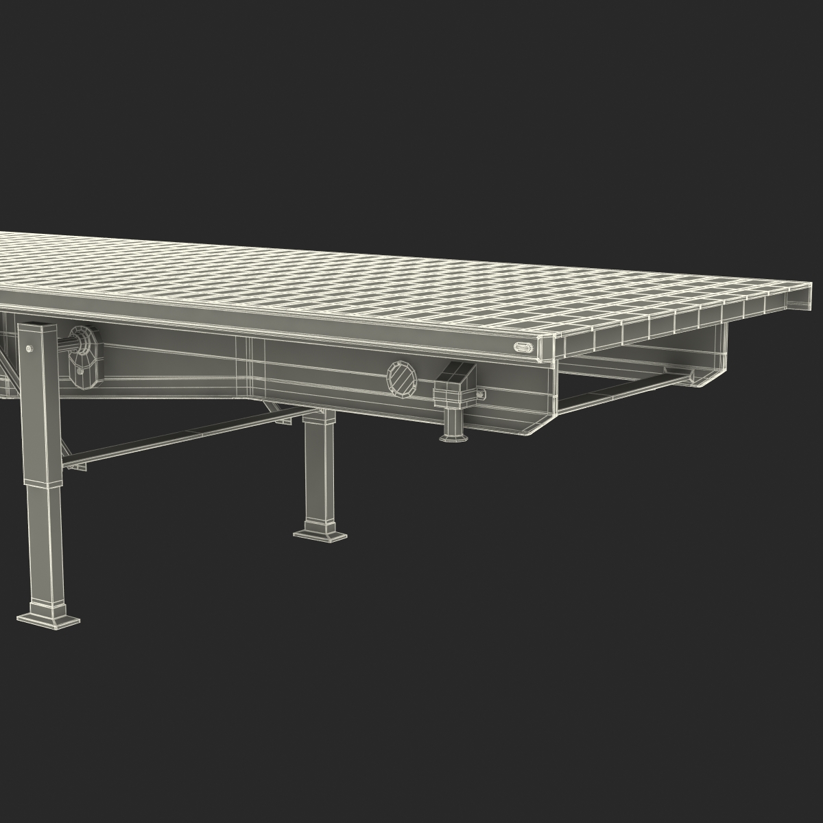 3D Flatbed Trailer Generic model