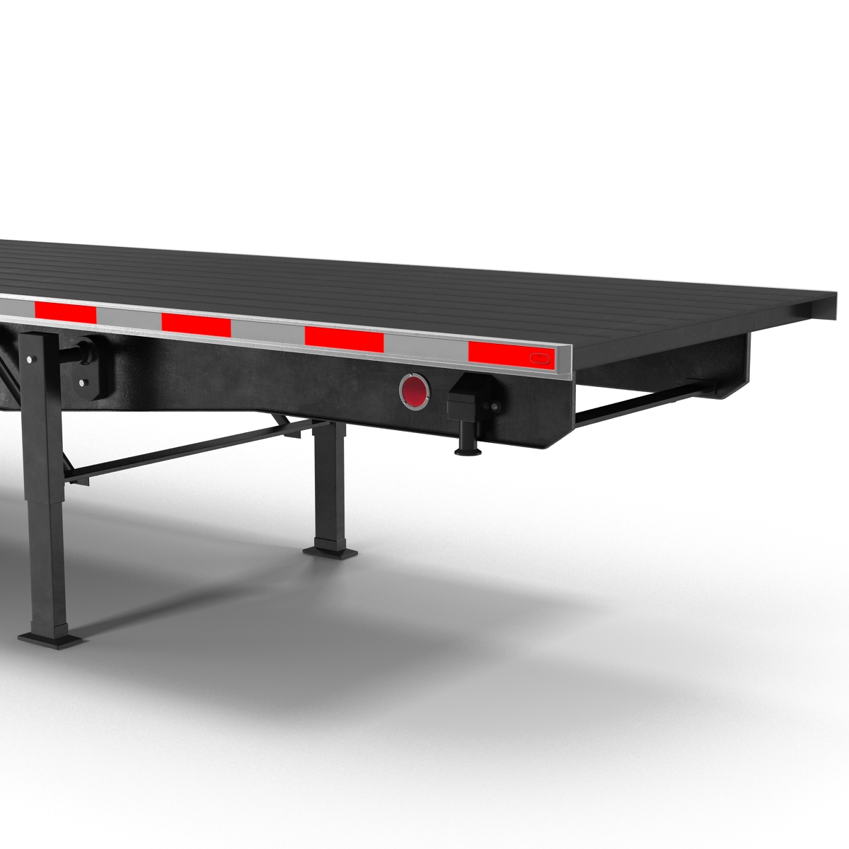 3D model Flatbed Trailer