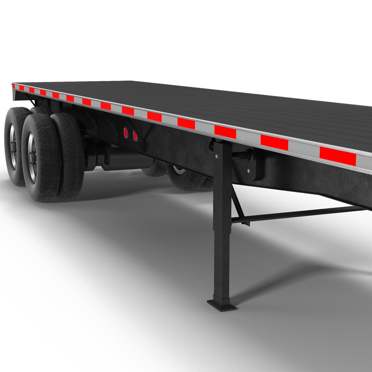 3D model Flatbed Trailer