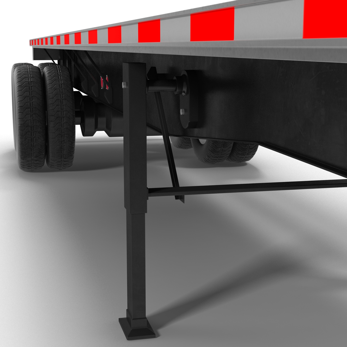 3D model Flatbed Trailer