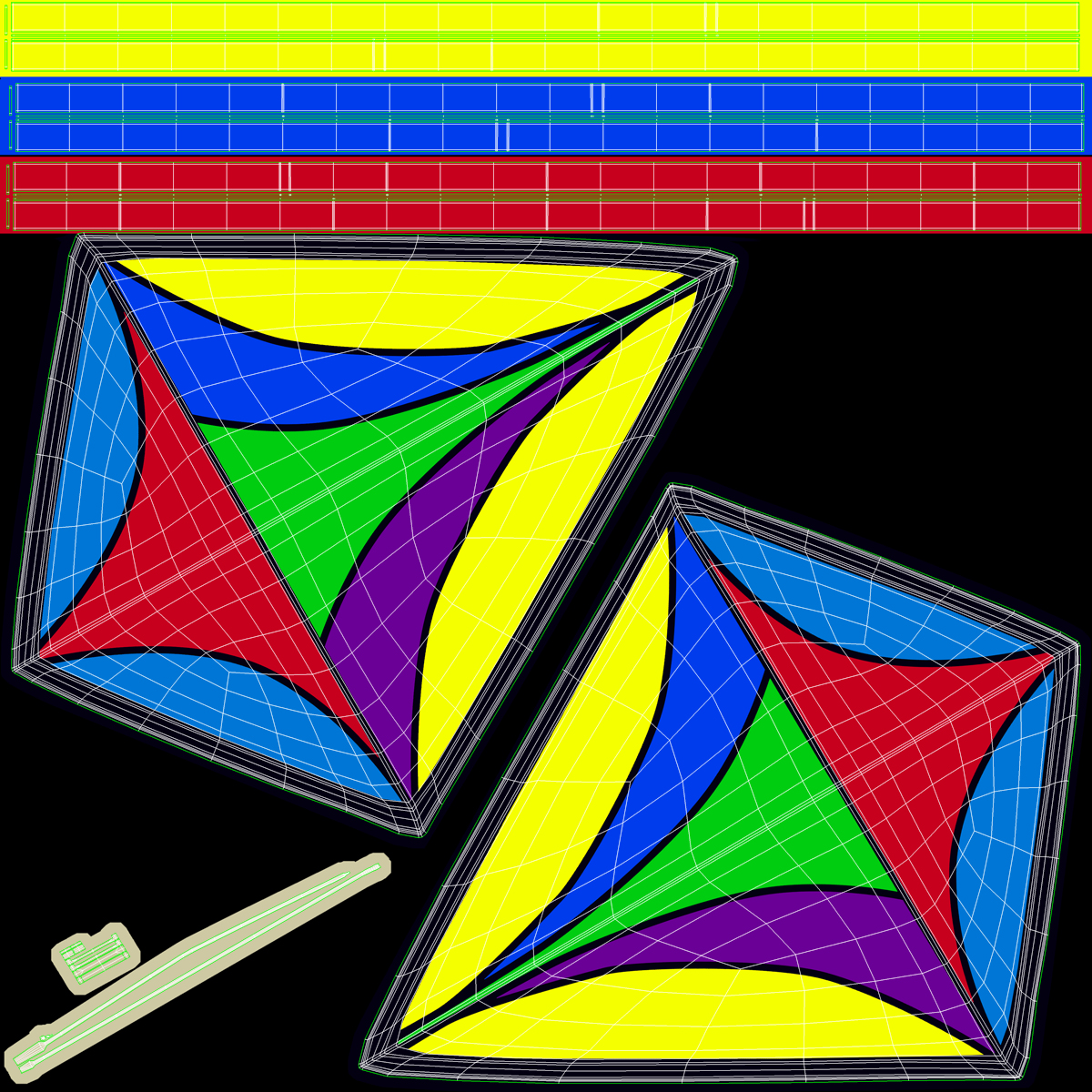 3D model Kite 2