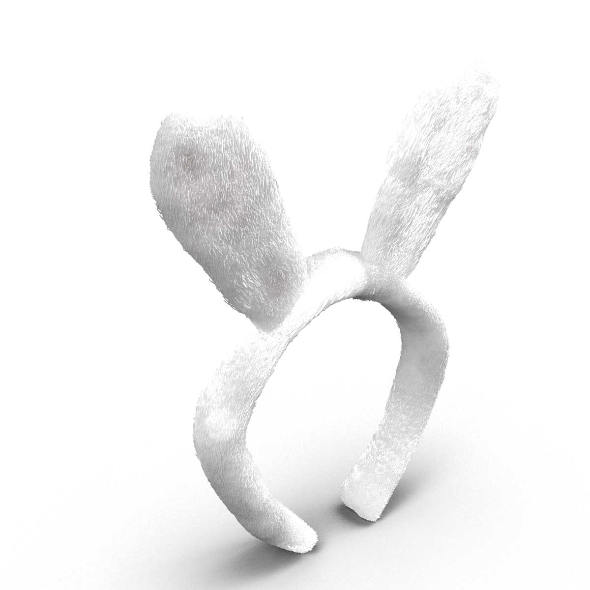 Bunny Ears with Fur 3D model