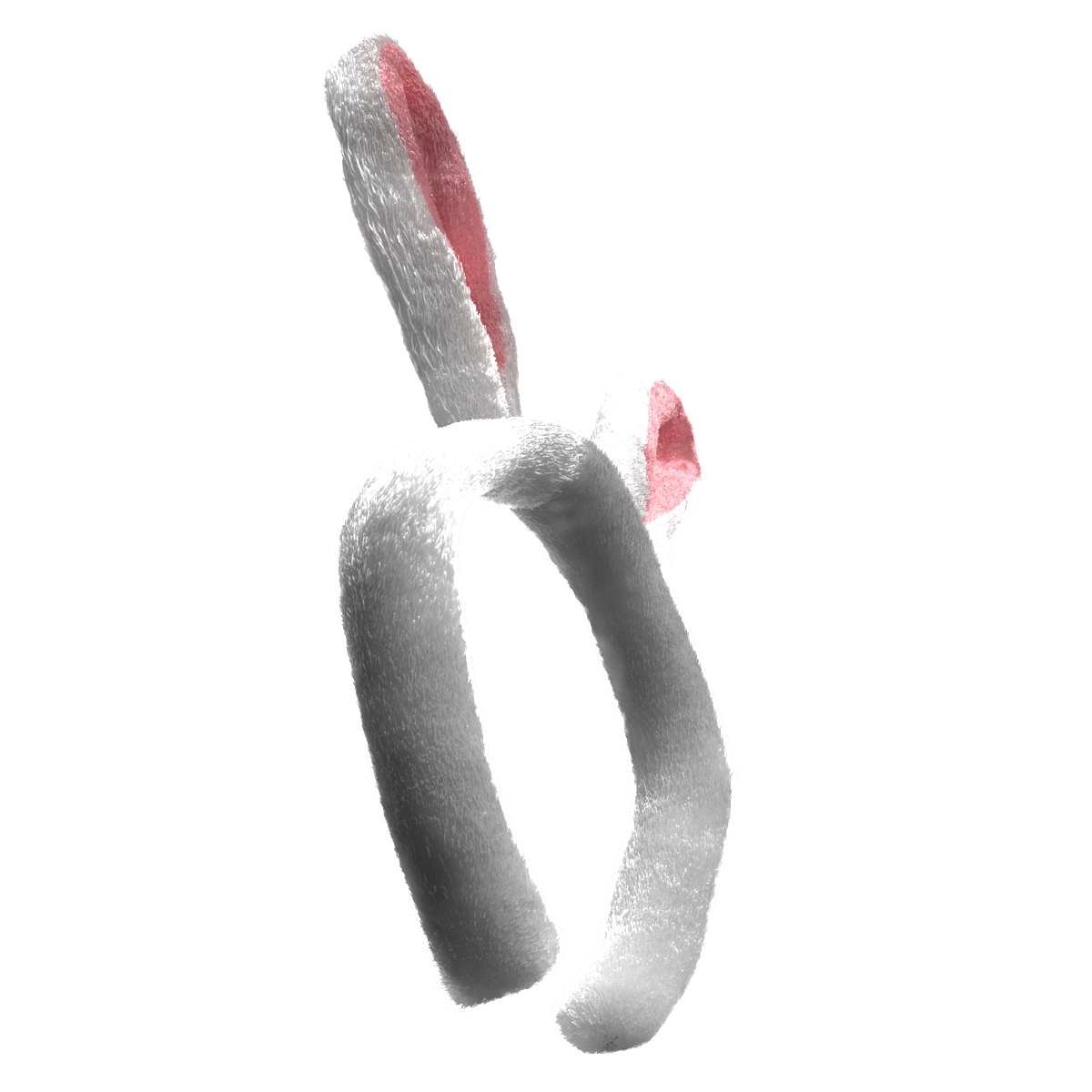 Bunny Ears with Fur 3D model