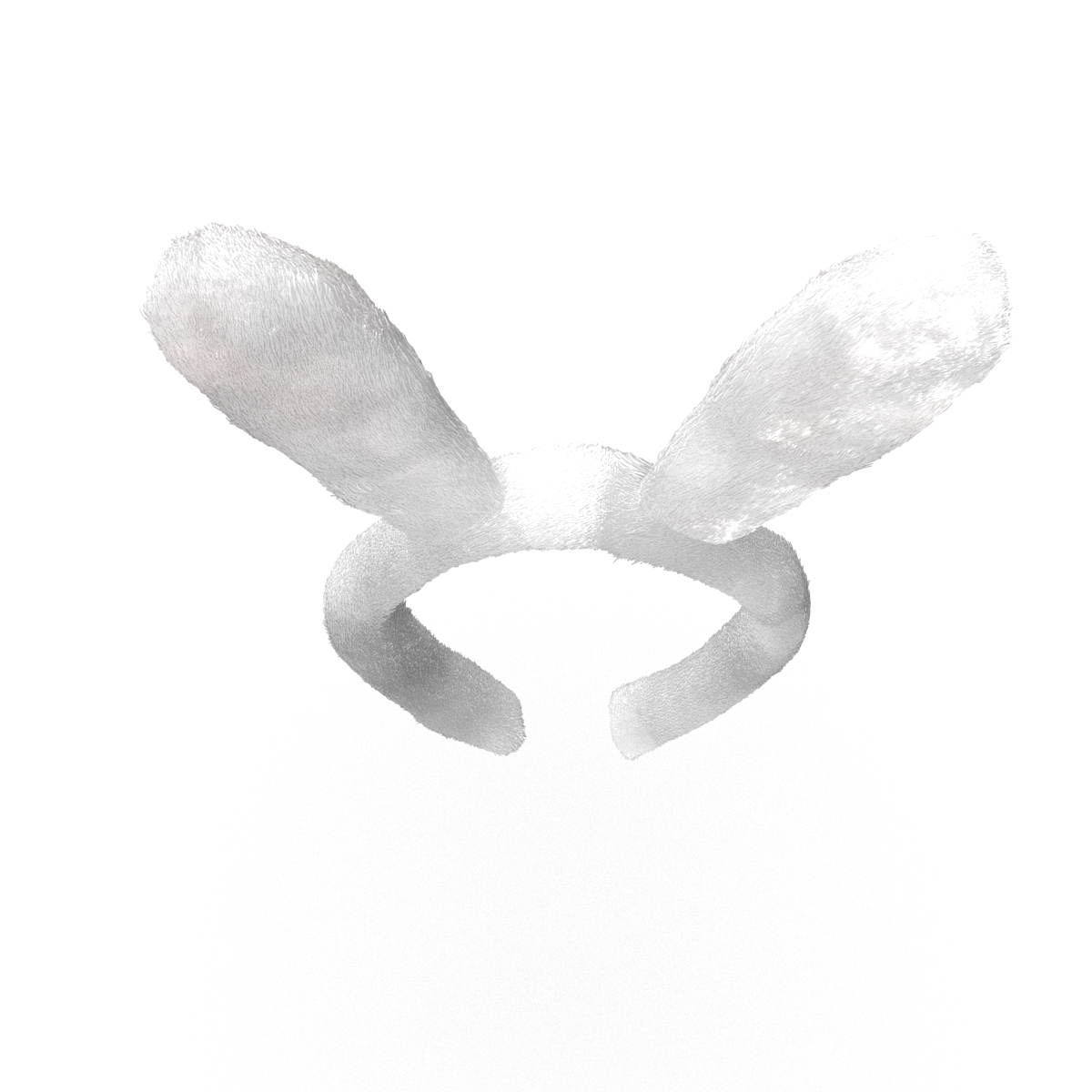 Bunny Ears with Fur 3D model