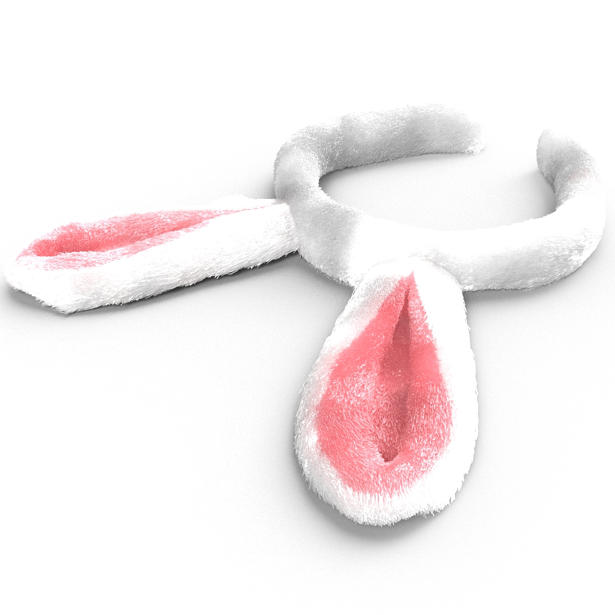 Bunny Ears with Fur 3D model