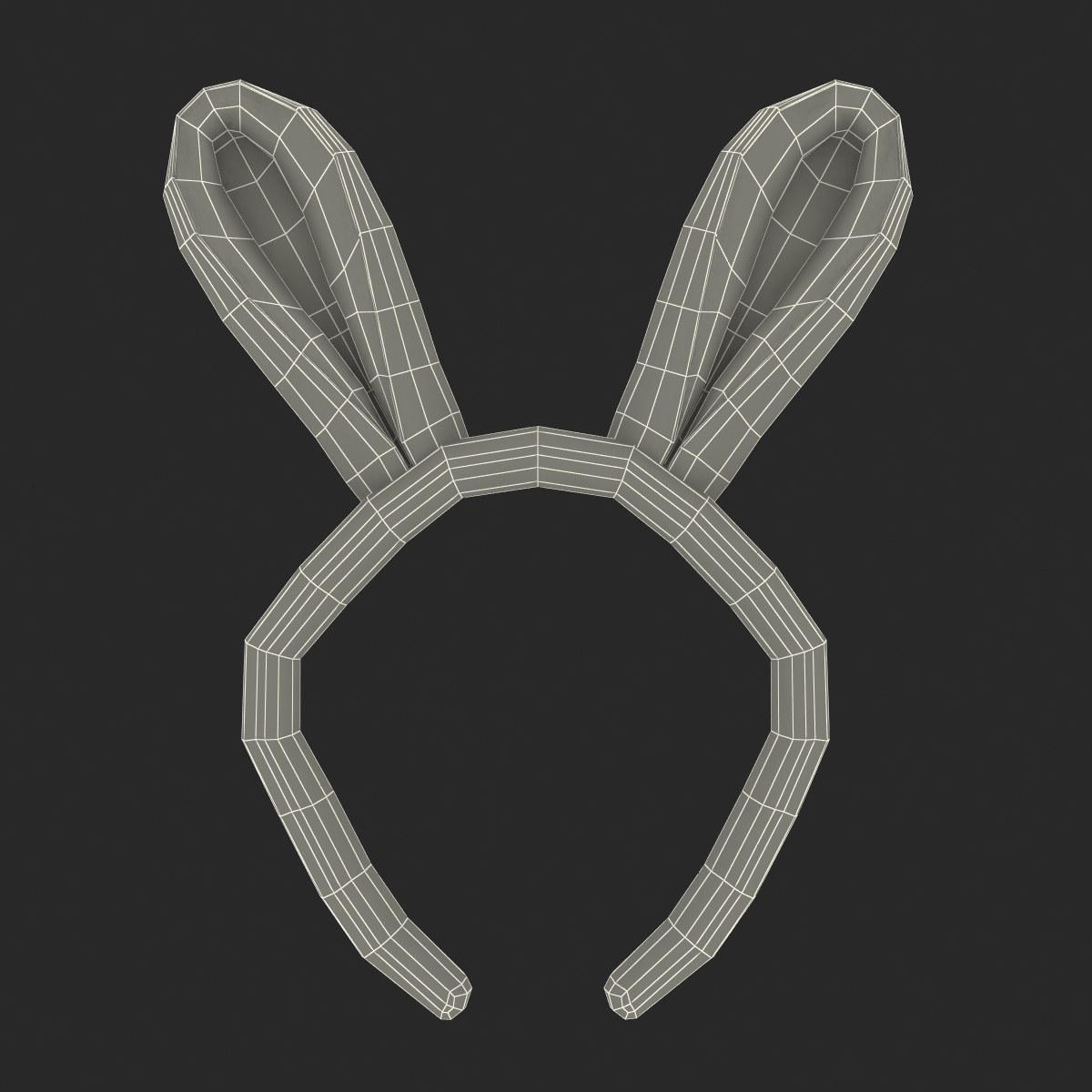 Bunny Ears with Fur 3D model