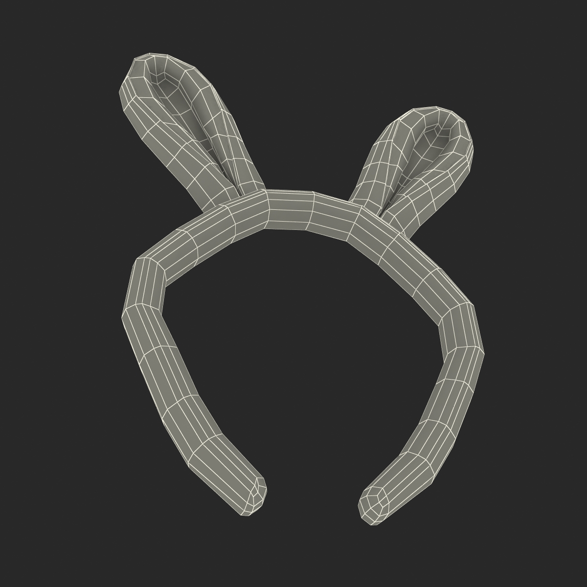 Bunny Ears with Fur 3D model