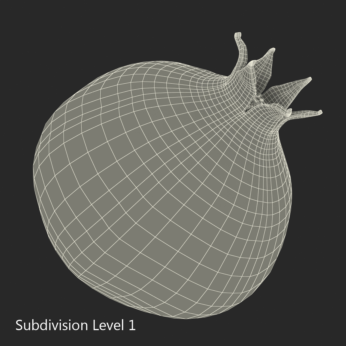 3D Pomegranate 3 model