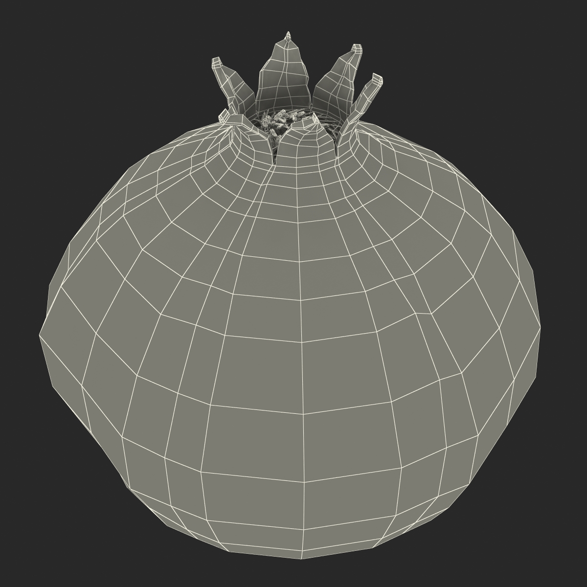 3D Pomegranate 3 model