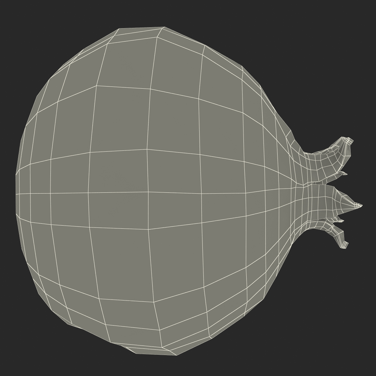 3D Pomegranate 3 model