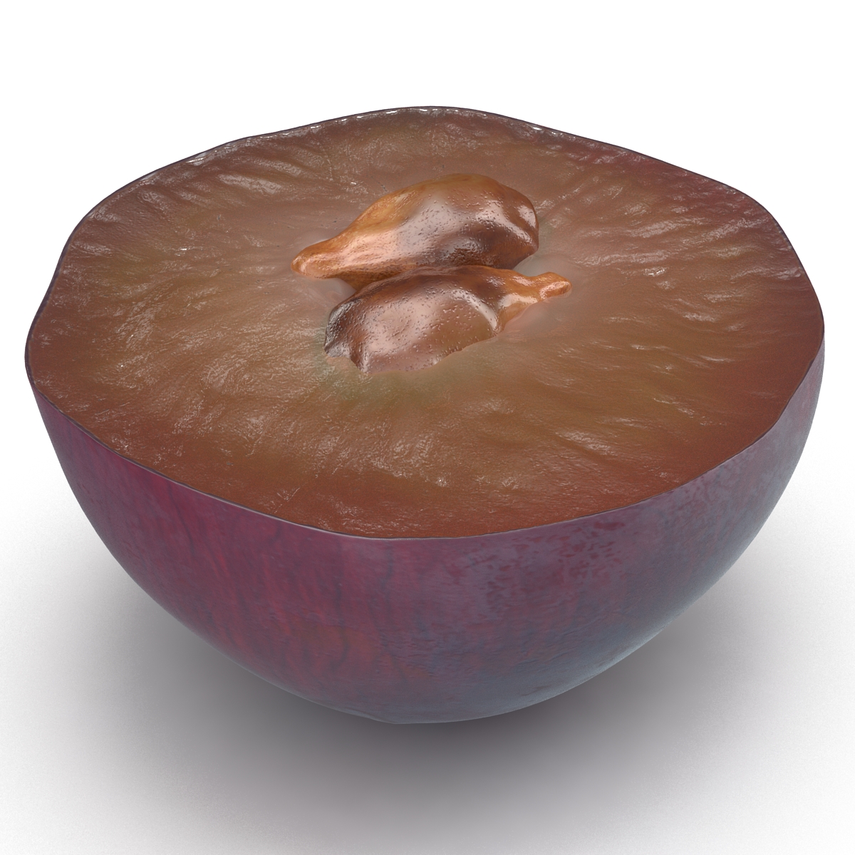 3D Red Grape Cross Section model