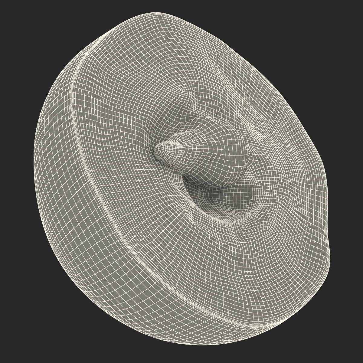 3D model Red Grape Cross Section 2