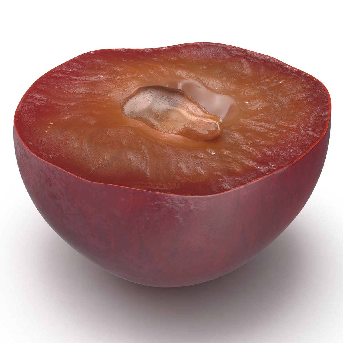 3D model Red Grape Cross Section 2