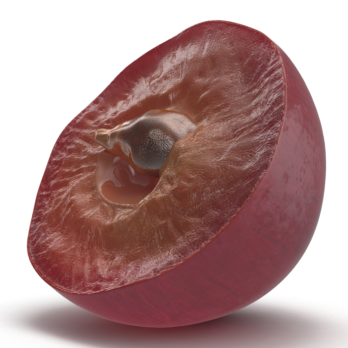 3D model Red Grape Cross Section 2