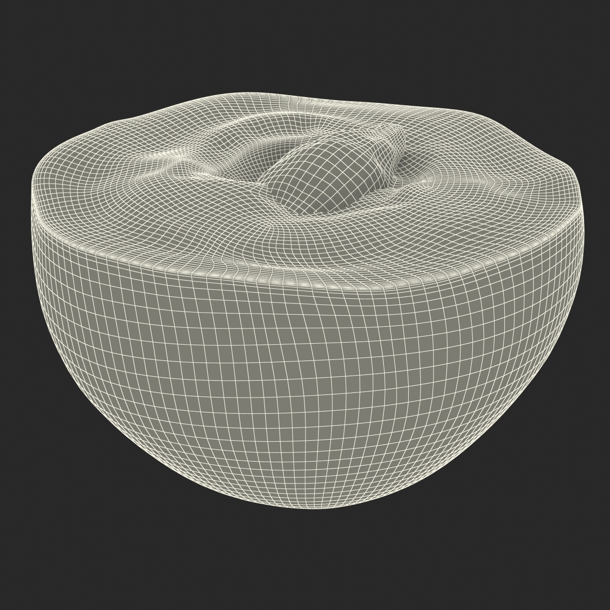 3D model Red Grape Cross Section 2