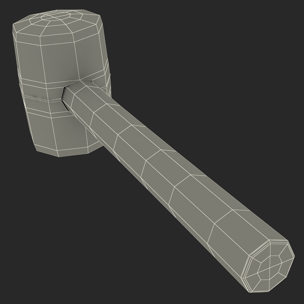 3D Rubber Mallet model