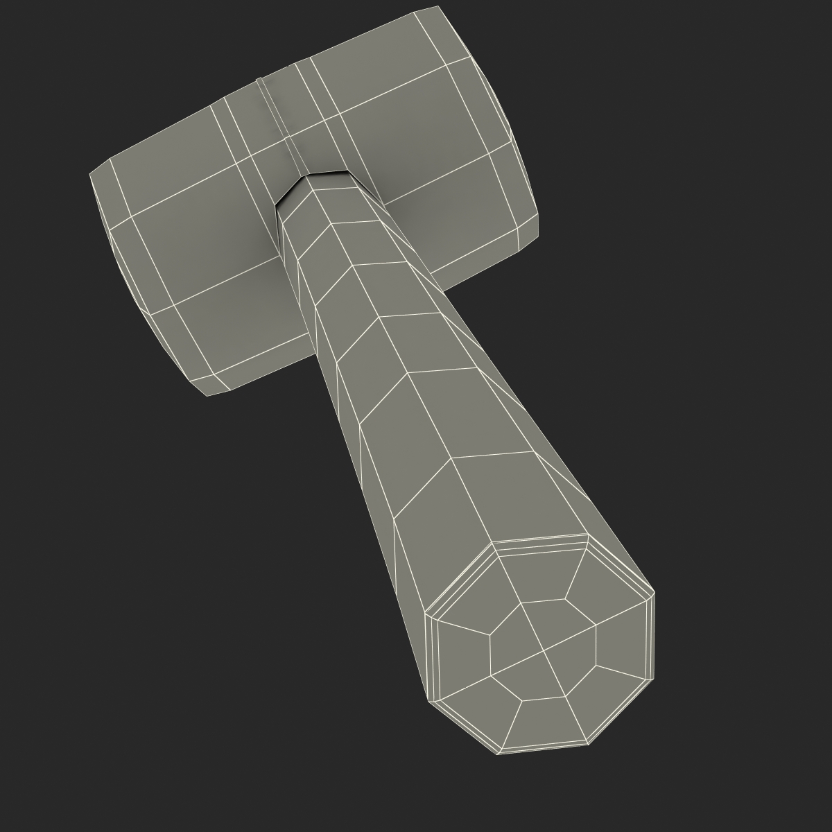 3D Rubber Mallet model