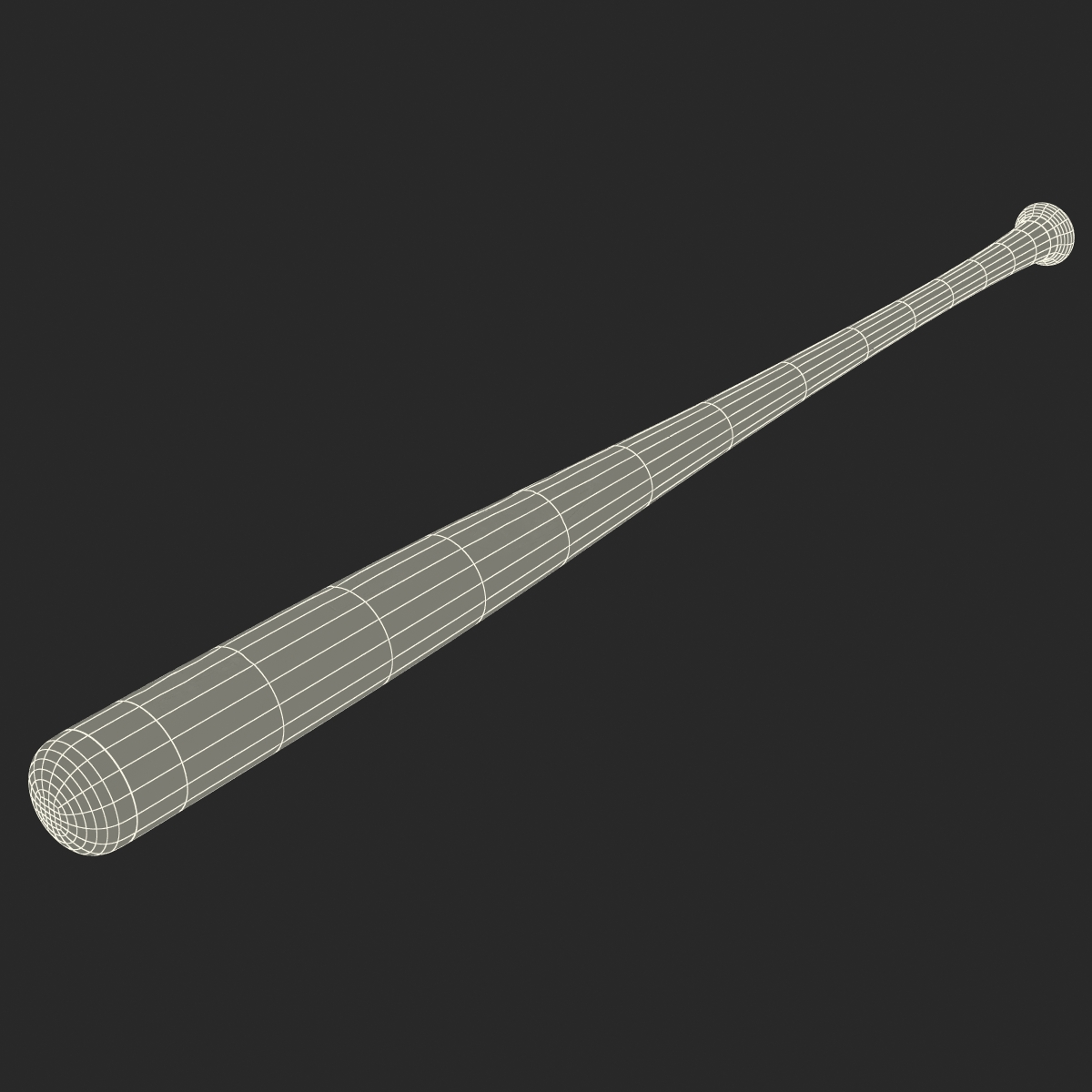 Wooden Baseball Bat Generic 3D