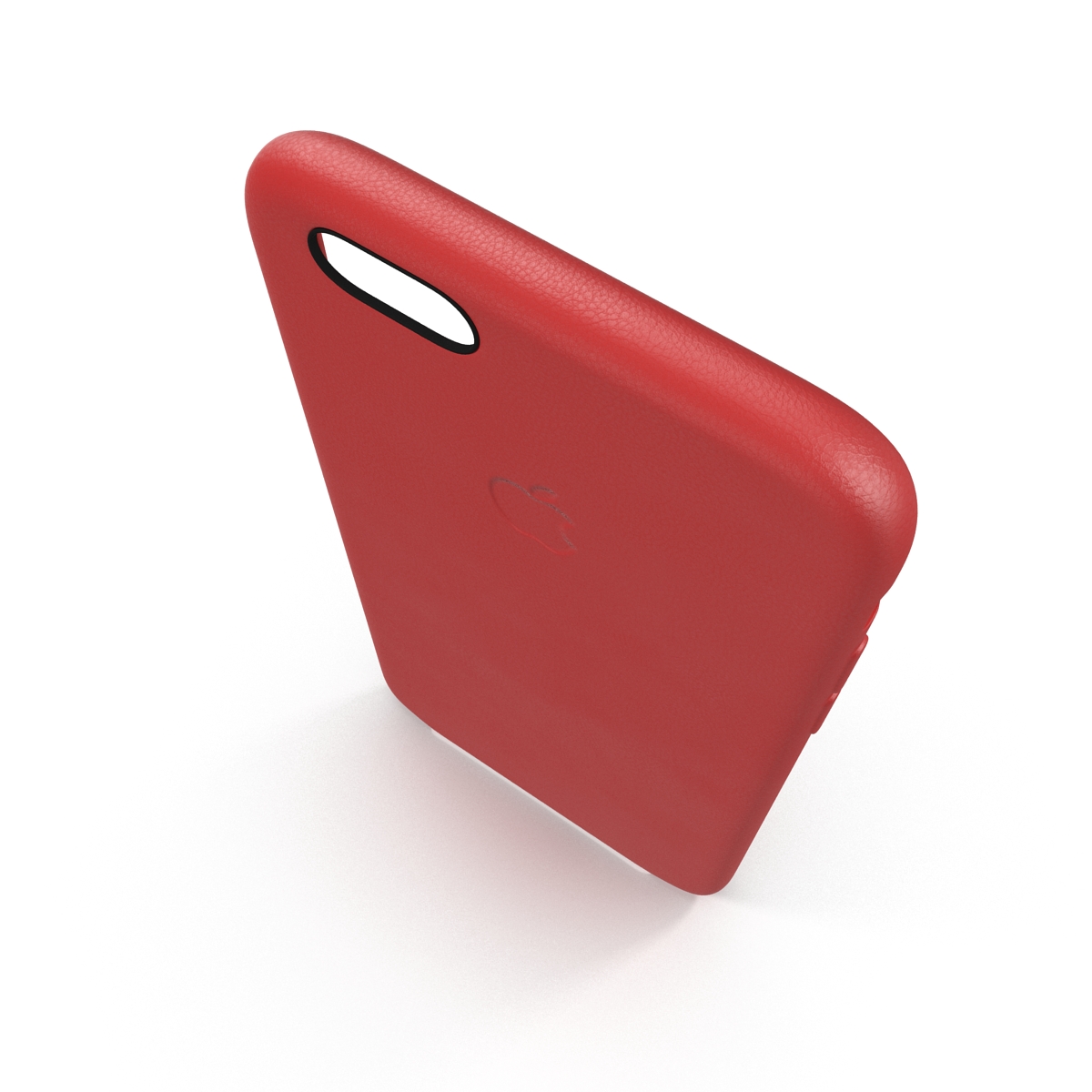 3D model iPhone 6 Plus Leather Case Red