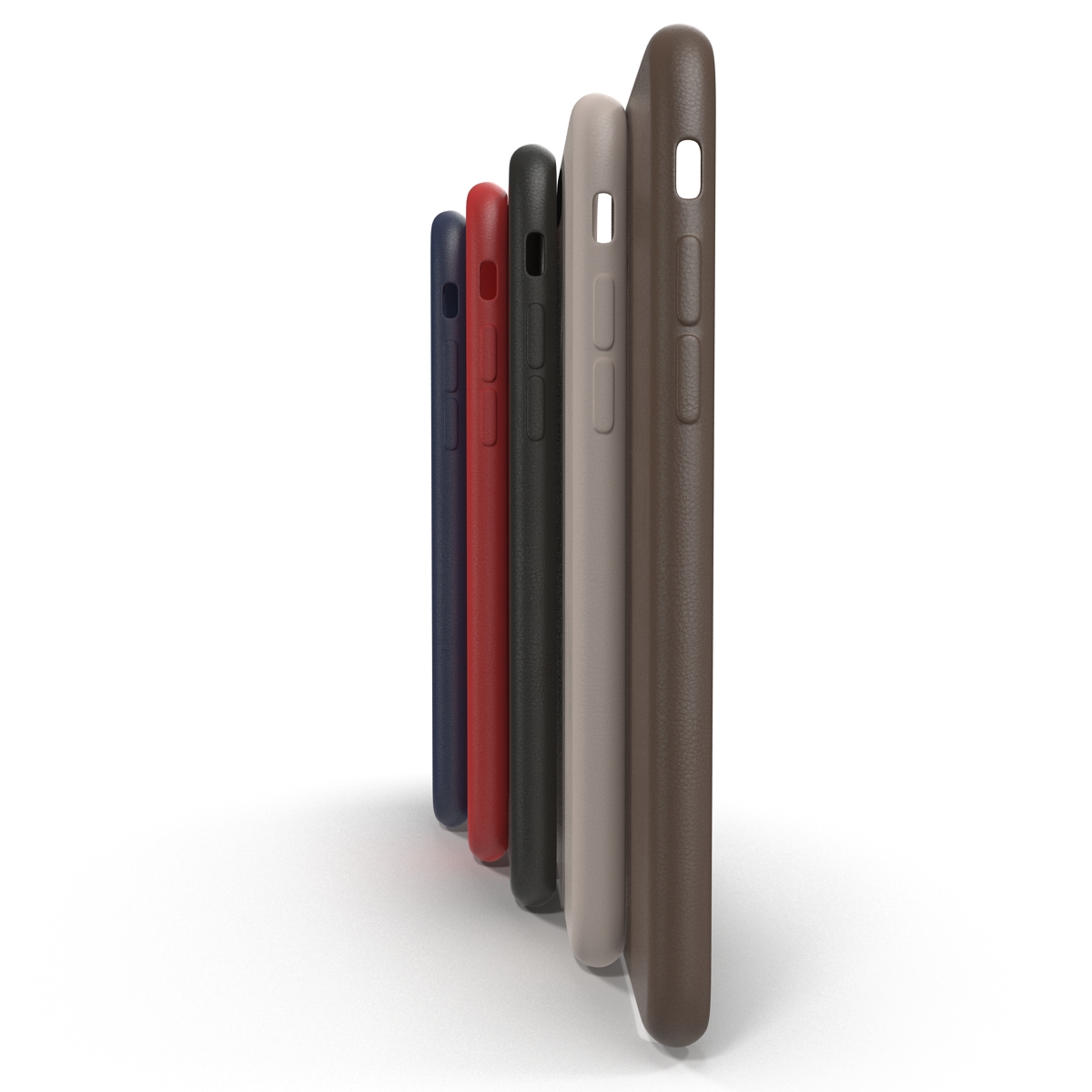 3D model iPhone 6 Plus Leather Case Set