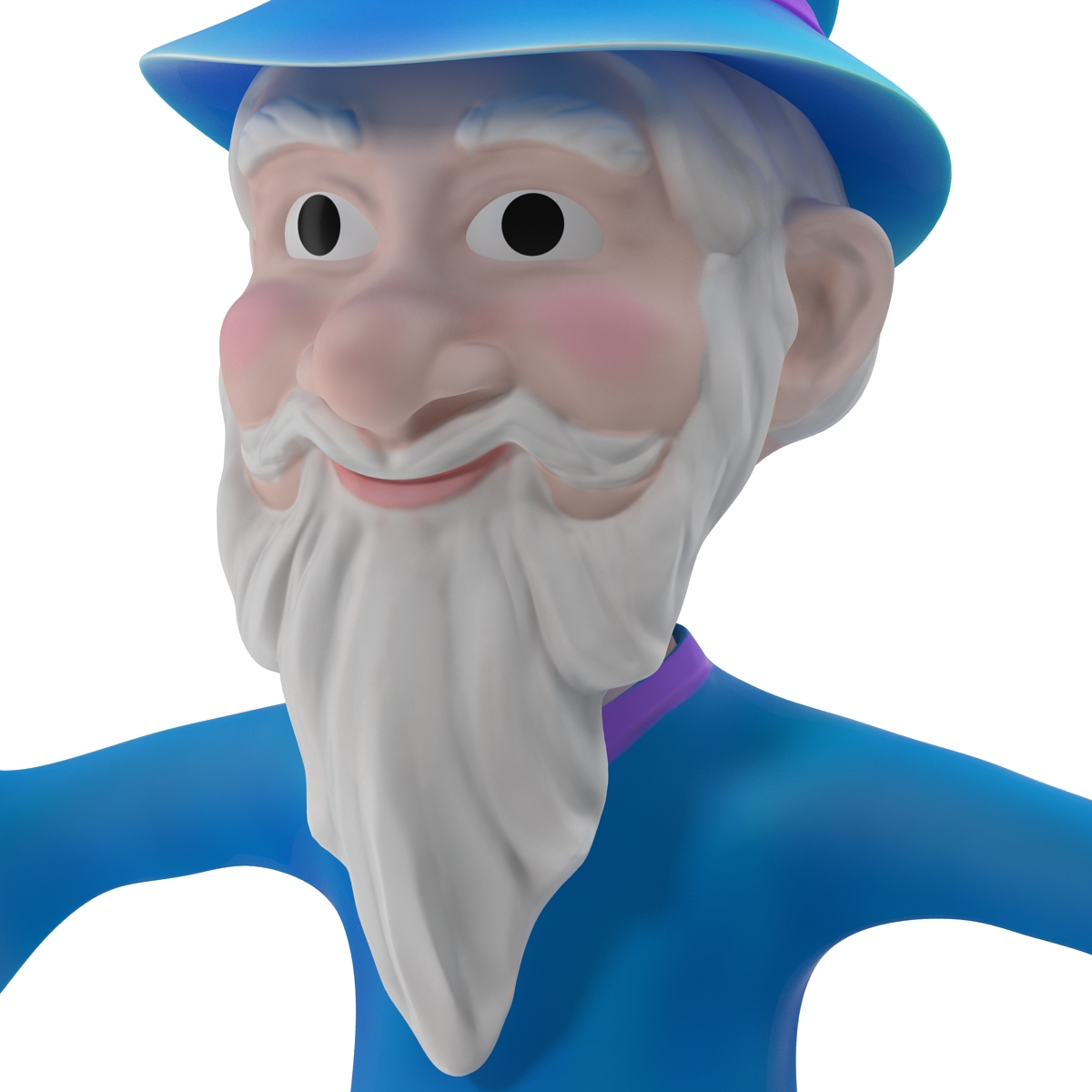 Cartoon Wizard 3D model