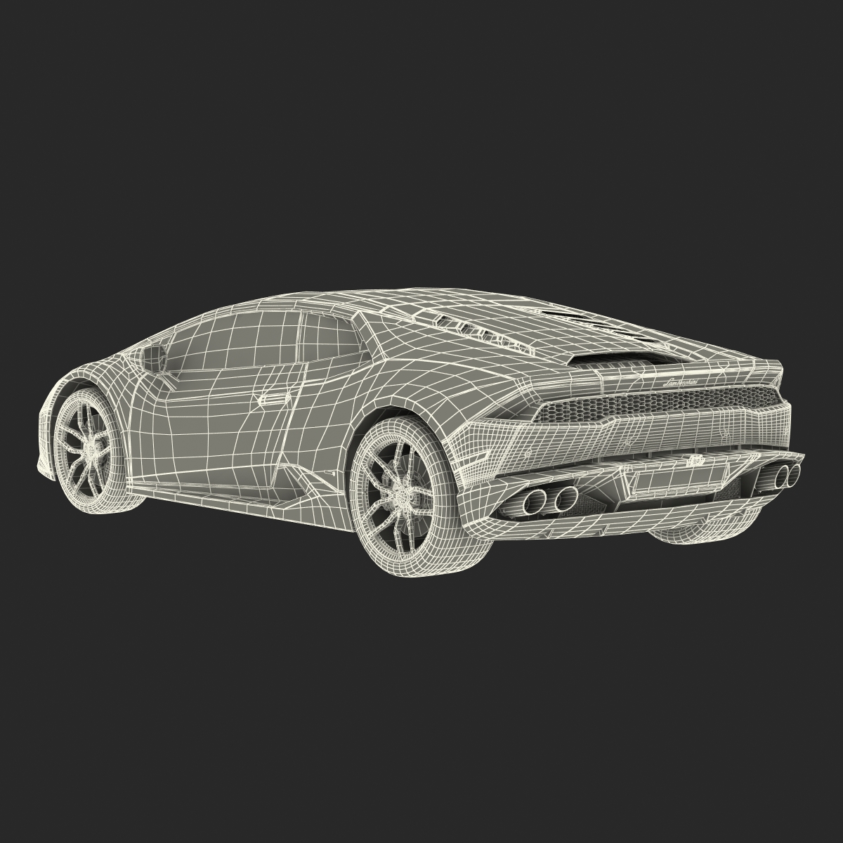 3D Lamborghini Huracan Rigged