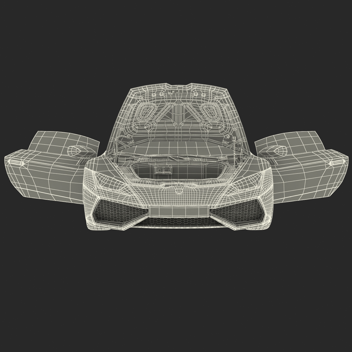 3D Lamborghini Huracan Rigged