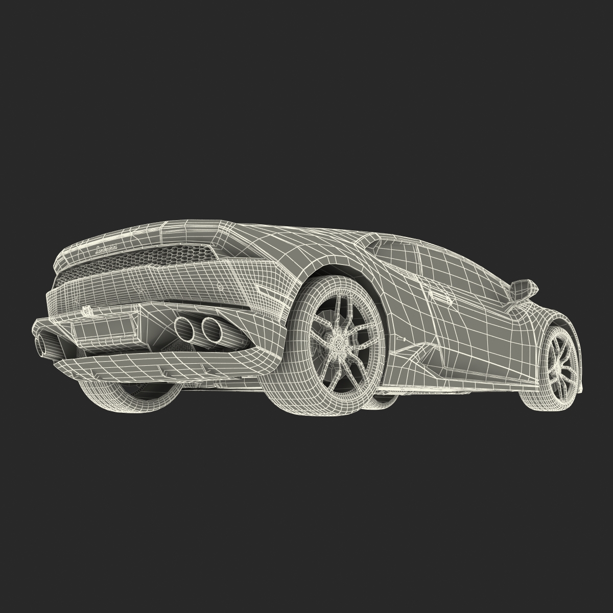 3D Lamborghini Huracan Rigged