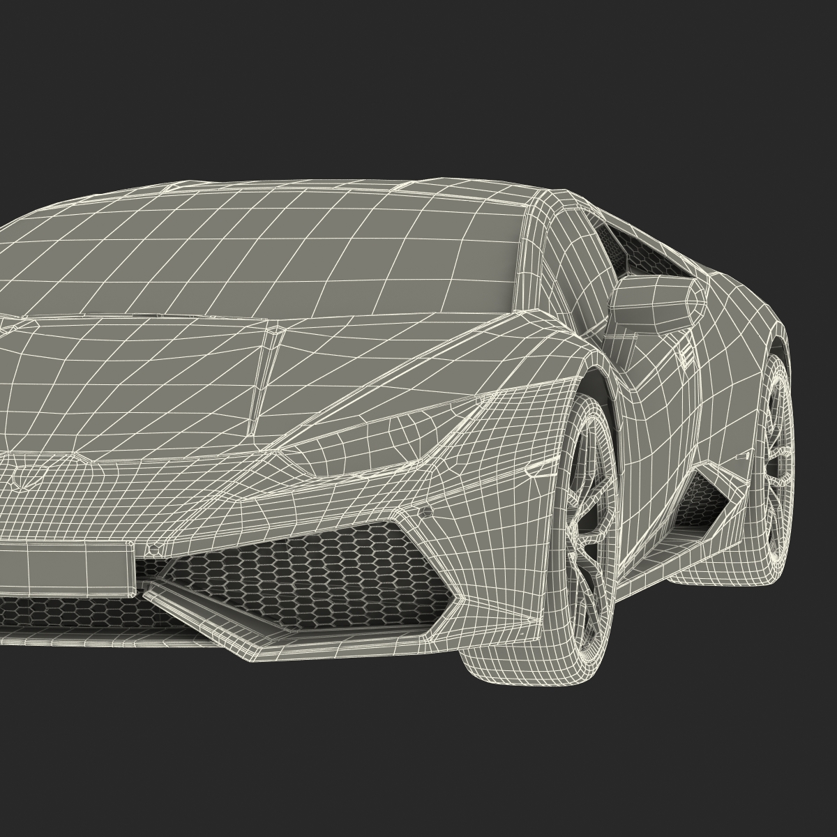 3D Lamborghini Huracan Rigged