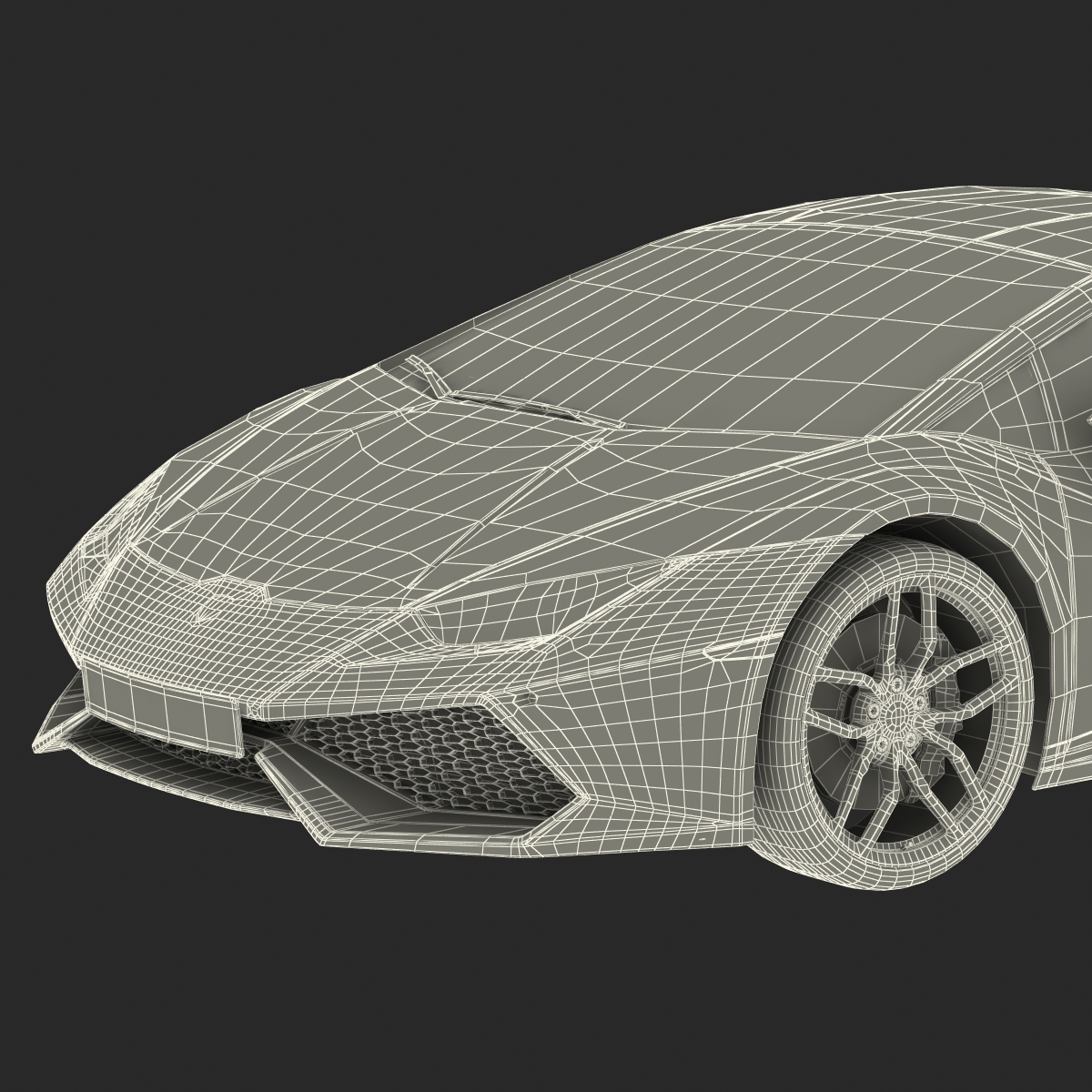 3D Lamborghini Huracan Rigged