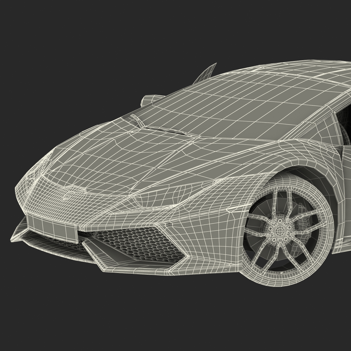 3D Lamborghini Huracan Rigged