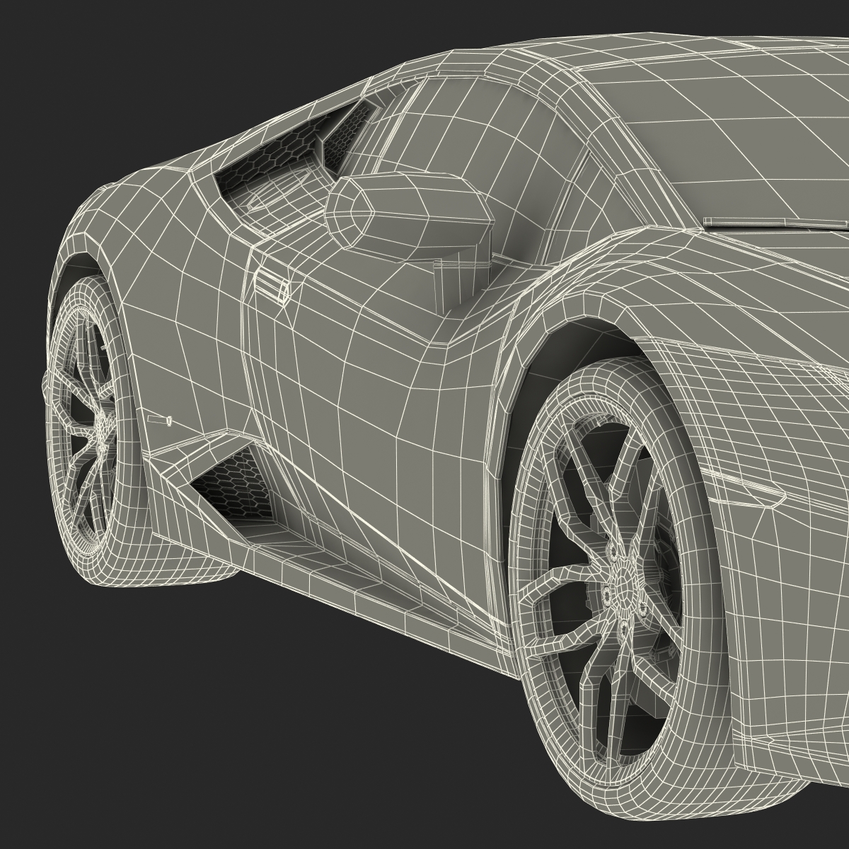 3D Lamborghini Huracan Rigged