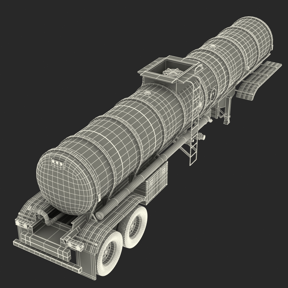 Tanker Trailer 3D model