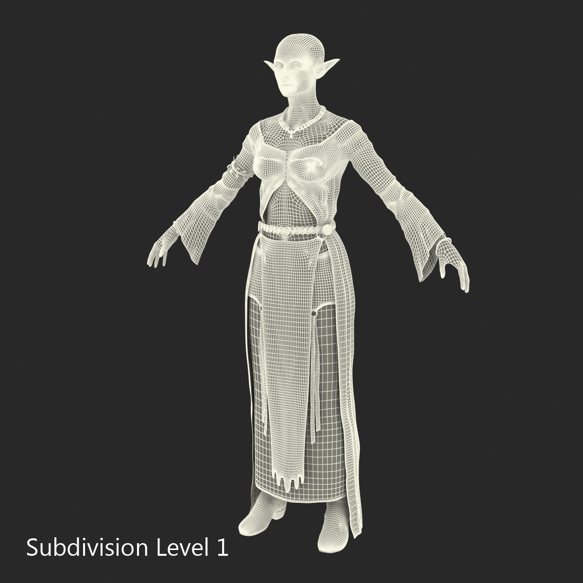 3D model Female Elf