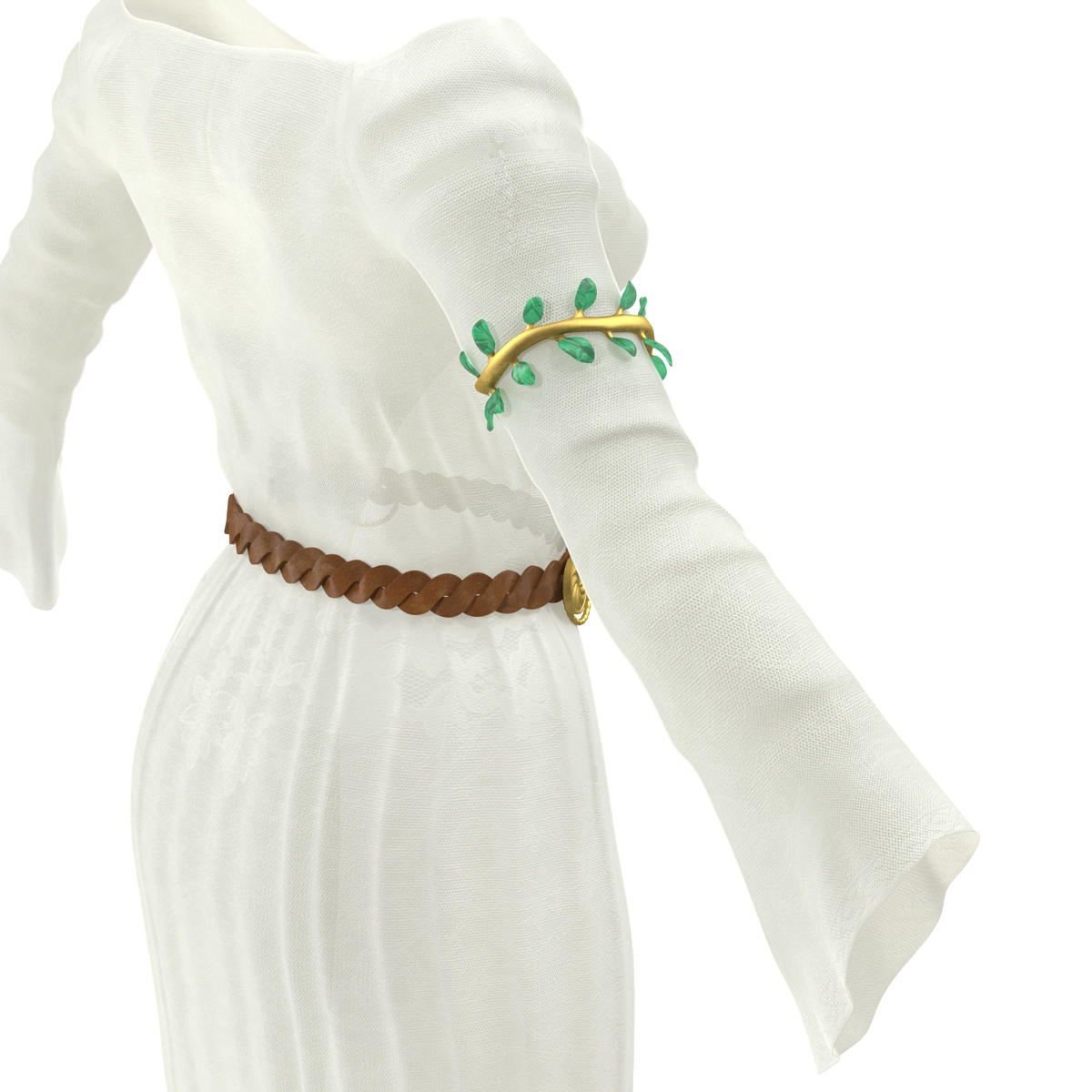 3D model Female Medieval Clothes 5