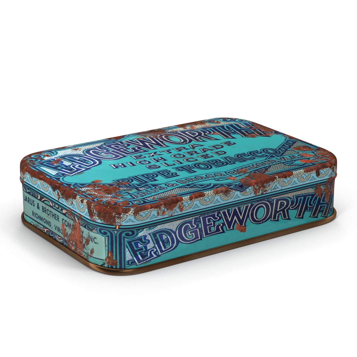 Vintage Tobacco Tin 3D model