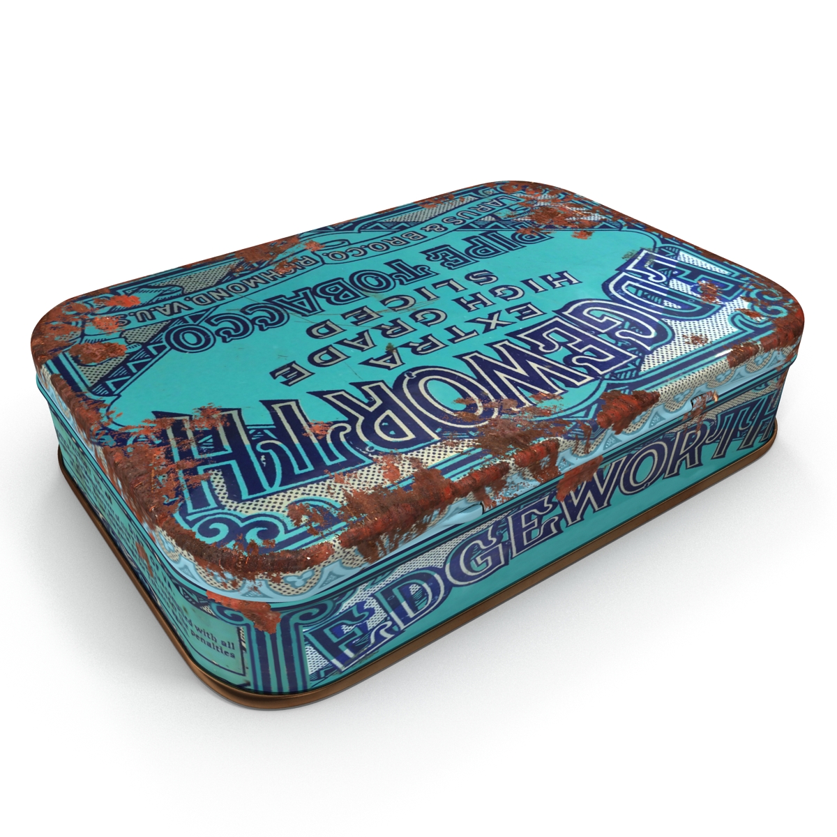 Vintage Tobacco Tin 3D model