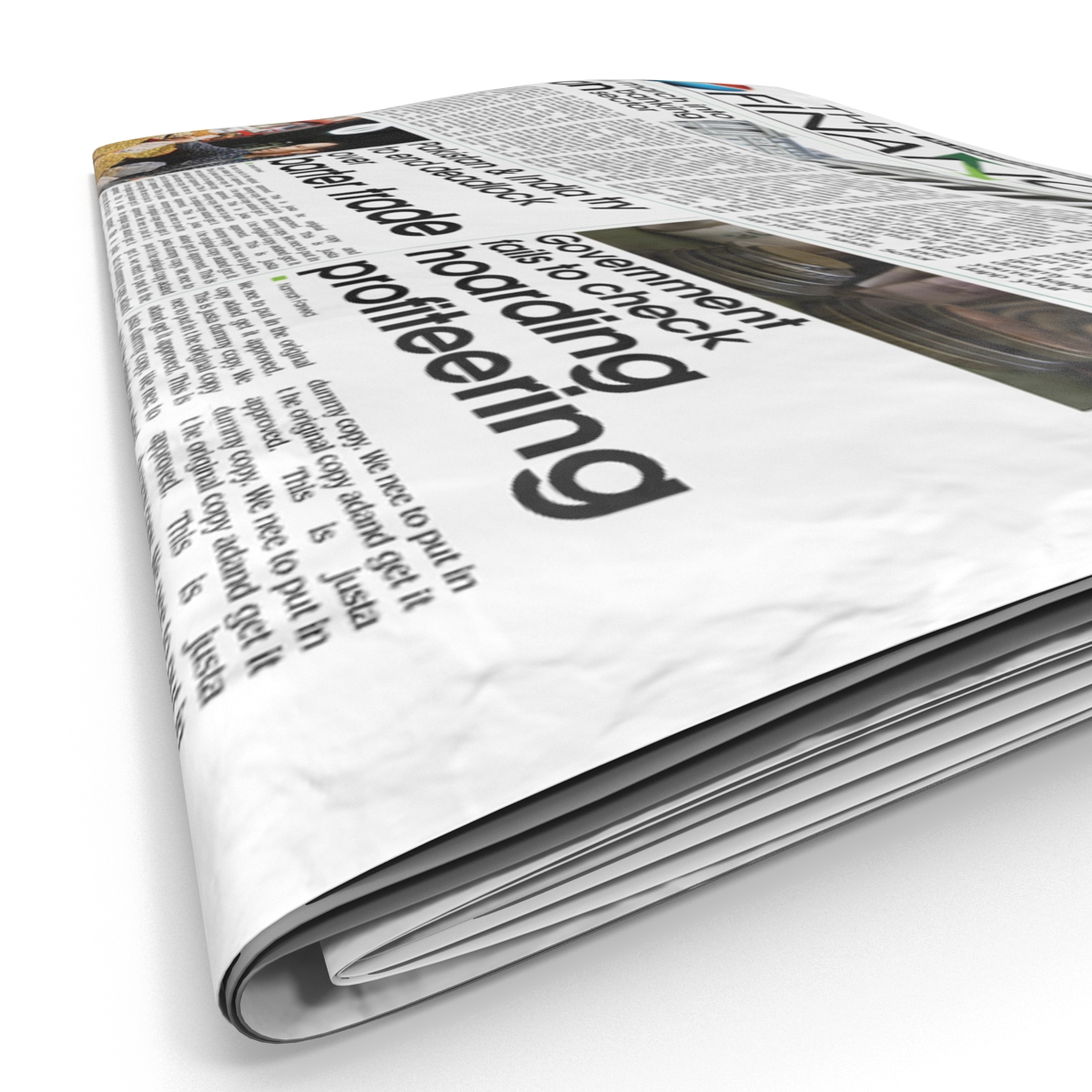 Newspaper 3D model