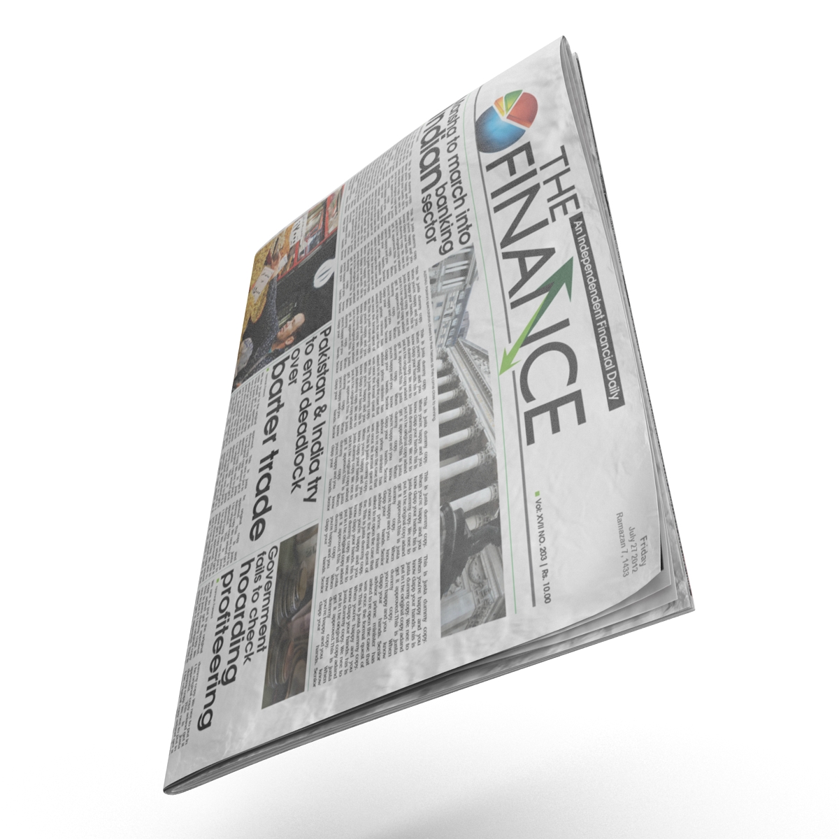 Newspaper 3D model