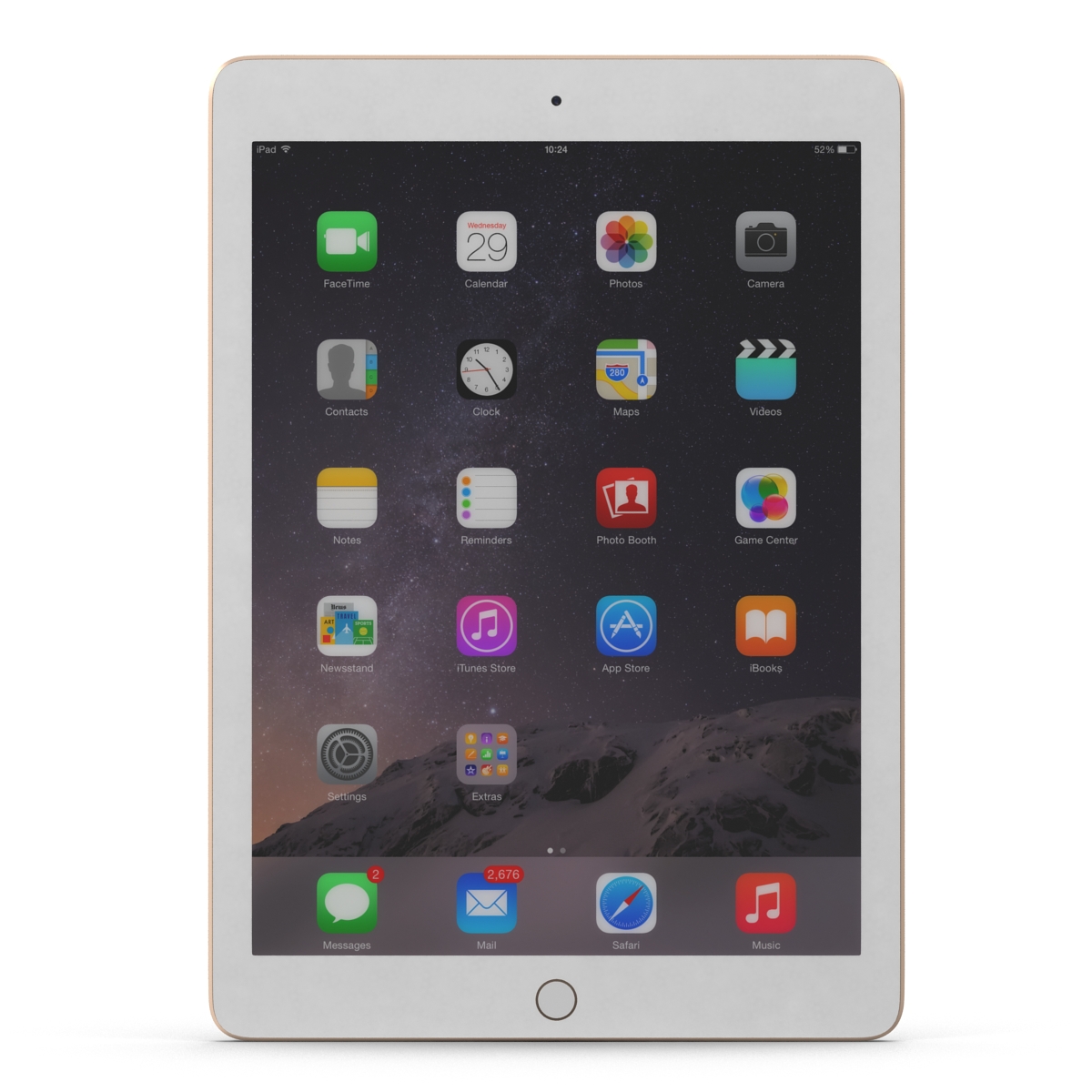 3D model iPad Air 2 3G Gold 2