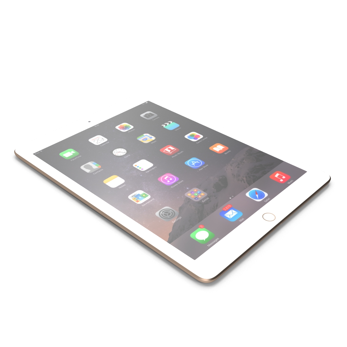 3D model iPad Air 2 3G Gold 2