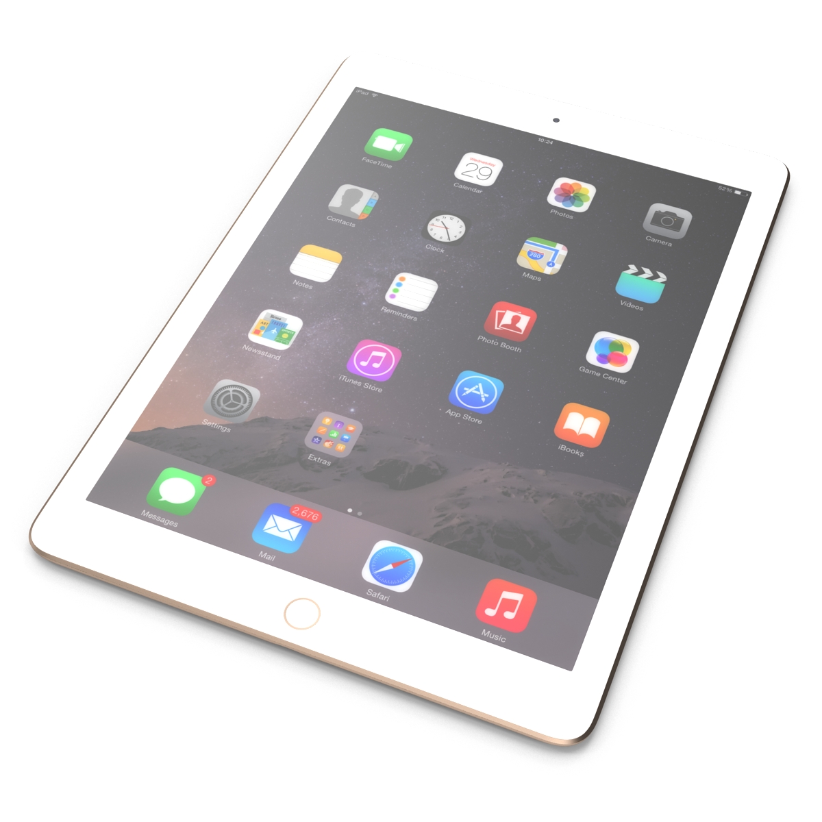 3D model iPad Air 2 3G Gold 2