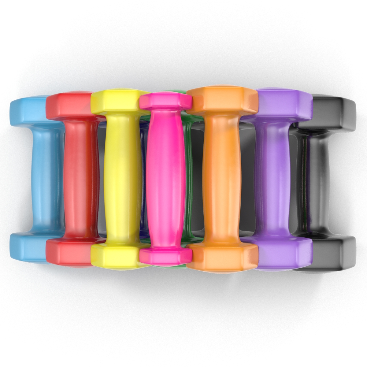 3D model Dumbbell Weights Set