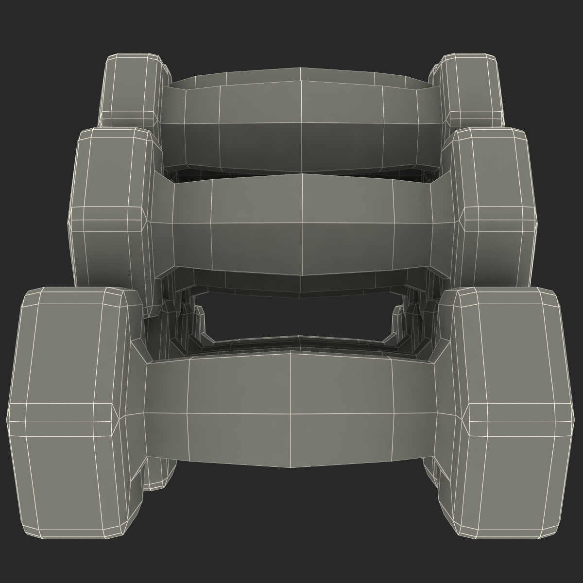 3D model Dumbbell Weights Set