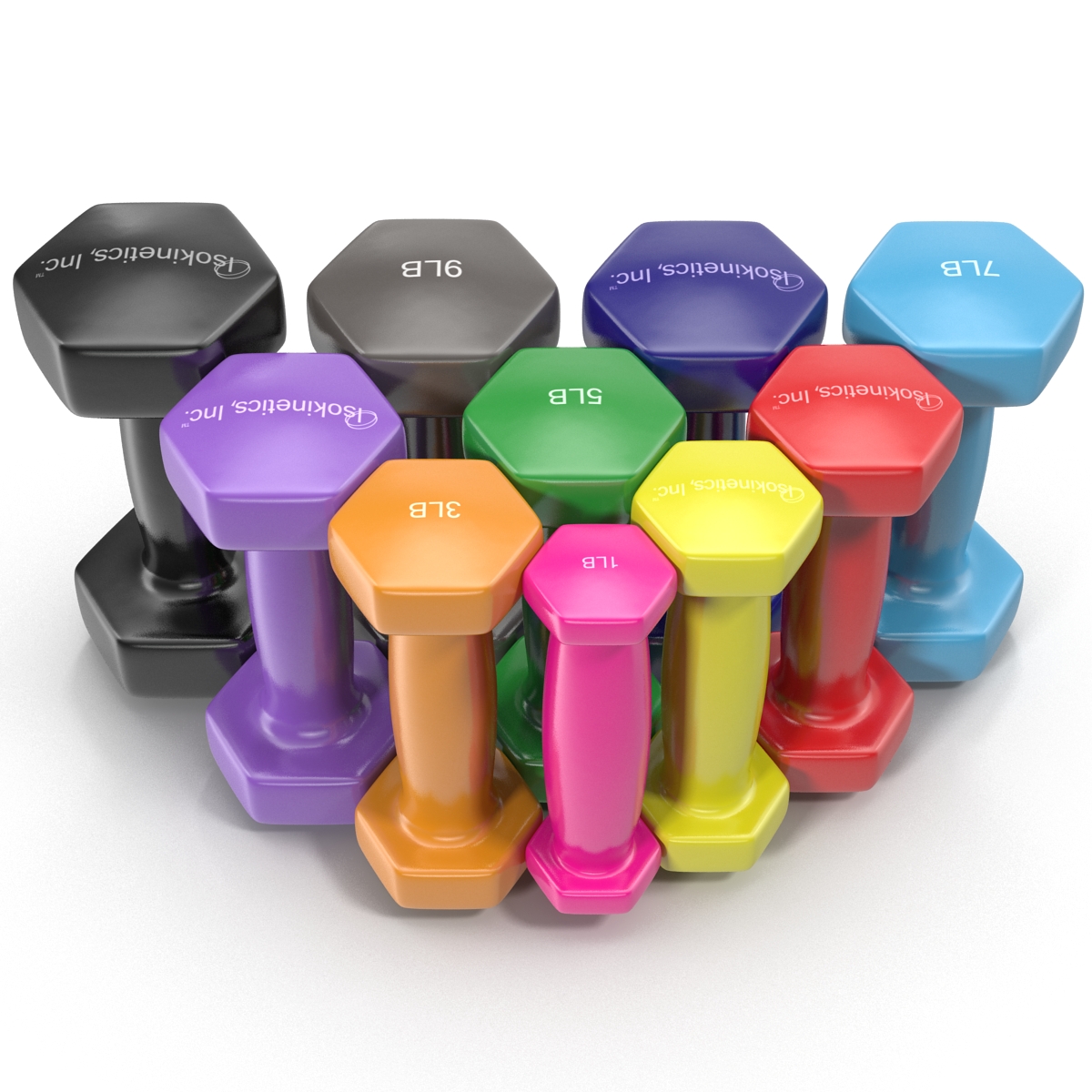 3D Dumbbell Weights Set Generic model