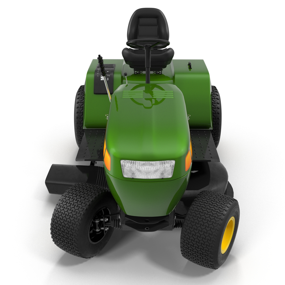 Lawn Tractor Rigged 3D model